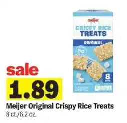 Meijer Meijer Original Crispy Rice Treats offer