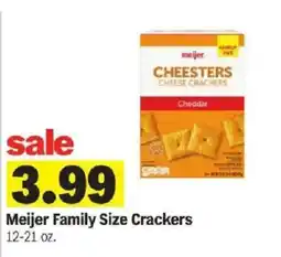 Meijer Meijer Family Size Crackers offer