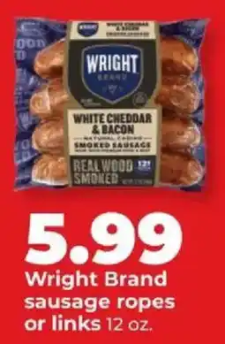 Hy-Vee Wright Brand sausage ropes or links offer