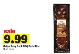 Meijer Meijer baby back bbq pork ribs offer