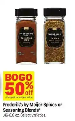Meijer Frederik's by Meijer Spices or Seasoning Blends offer
