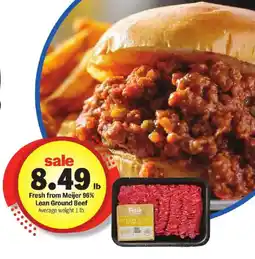 Meijer Fresh from Meijer 96% Lean Ground Beef offer
