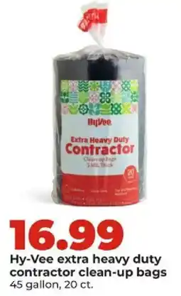 Hy-Vee Hy-Vee extra heavy duty contractor clean-up bags offer
