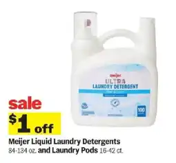 Meijer Meijer Liquid Laundry Detergents and Laundry Pods offer