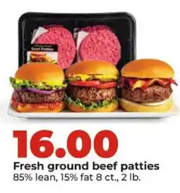 Hy-Vee Fresh ground beef patties offer