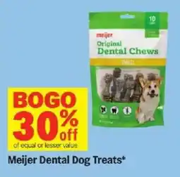 Meijer Meijer Dental Dog Treats offer