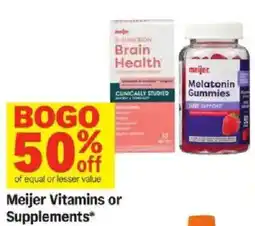 Meijer Meijer Vitamins or Supplements offer