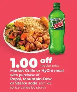 Hy-Vee Pepsi, Mountain Dew or Starry soda offer