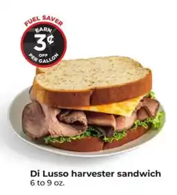Hy-Vee Di Lusso harvester sandwich offer