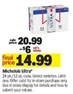 Meijer Michelob Ultra offer