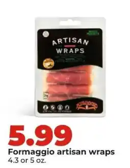 Hy-Vee Formaggio artisan wraps offer