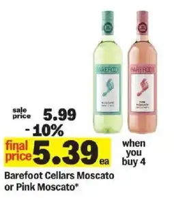 Meijer Barefoot Cellars Moscato or Pink Moscato offer
