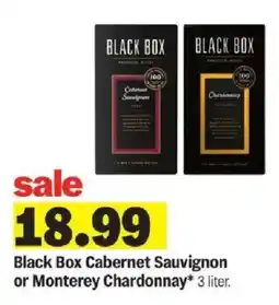 Meijer Black Box Cabernet Sauvignon or Monterey Chardonnay offer