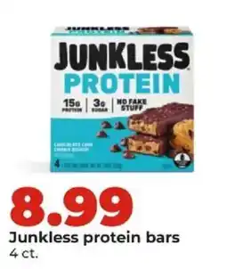 Hy-Vee Junkless protein bars offer