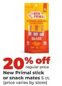 Hy-Vee New Primal stick or snack mates offer