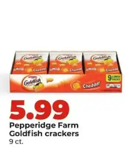 Hy-Vee Pepperidge Farm Goldfish crackers offer