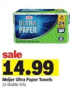 Meijer Meijer ultra paper towels offer