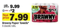 Meijer Brawny Paper Towels offer