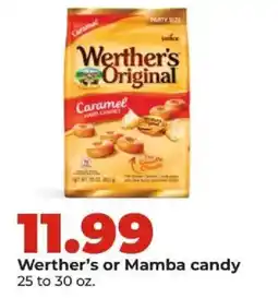 Hy-Vee Werther's or Mamba candy offer