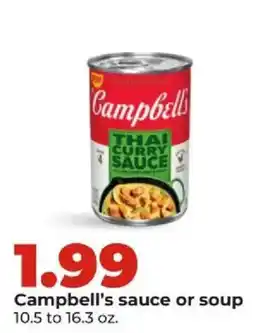 Hy-Vee Campbell's sauce or soup offer