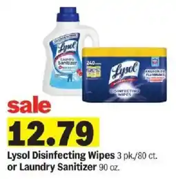 Meijer Lysol Disinfecting Wipes or Laundry Sanitizer offer