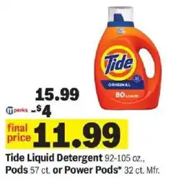Meijer Tide liquid detergent offer