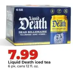 Hy-Vee Liquid Death iced tea offer