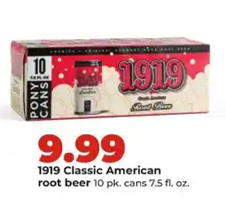 Hy-Vee 1919 classic american root beer offer