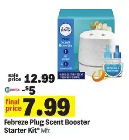 Meijer Febreze Plug Scent Booster Starter Kit offer