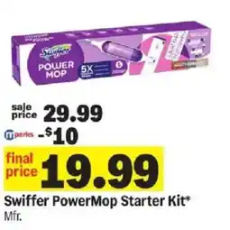 Meijer Swiffer PowerMop Starter Kit offer