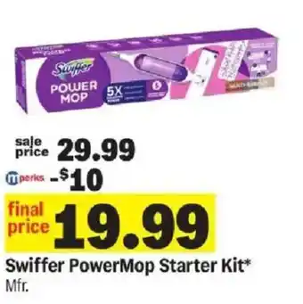 Meijer Swiffer PowerMop Starter Kit offer