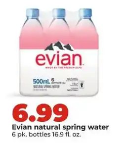 Hy-Vee Evian natural spring water offer