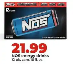 Hy-Vee Nos energy drinks offer