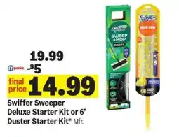 Meijer Swiffer Sweeper Deluxe Starter Kit or 6' Duster Starter Kit offer