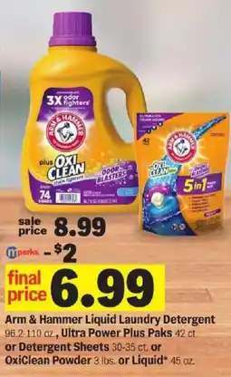 Meijer Arm & Hammer Liquid Laundry Detergent offer
