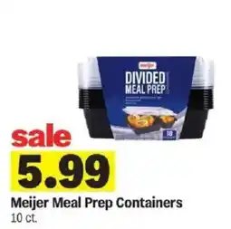 Meijer Meijer Meal Prep Containers offer