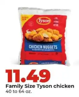 Hy-Vee Family Size Tyson chicken offer