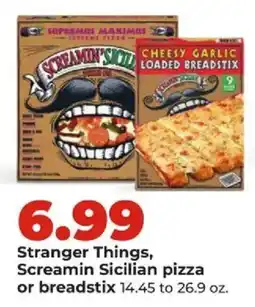Hy-Vee Stranger Things, Screamin Sicilian pizza or breadstix offer