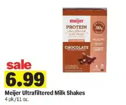 Meijer Meijer Ultrafiltered Milk Shakes offer