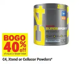 Meijer C4, Xtend or Cellucor Powders offer