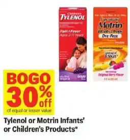 Meijer Tylenol or Motrin Infants' or Children's Products offer