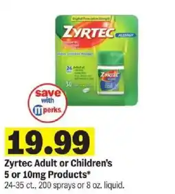 Meijer Zyrtec Adult or Children's offer