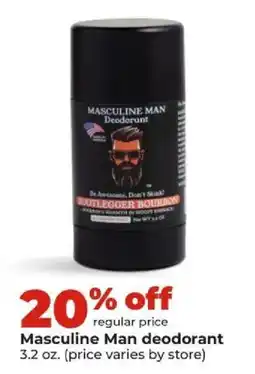 Hy-Vee Masculine Man deodorant offer
