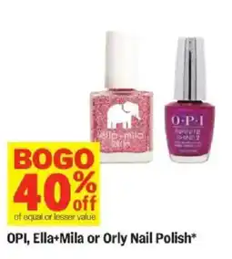 Meijer OPI, Ella+mila or Orly Nail Polish offer