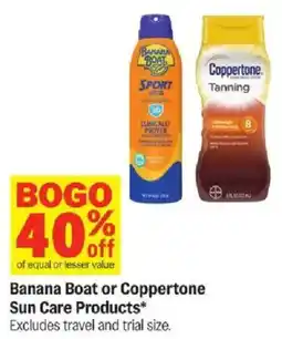 Meijer Banana Boat or Coppertone Sun Care Products offer