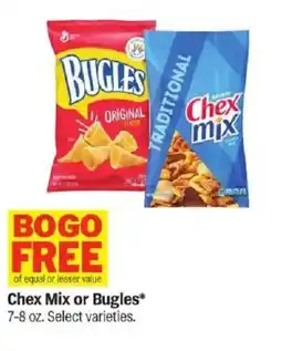 Meijer Chex Mix or Bugles offer