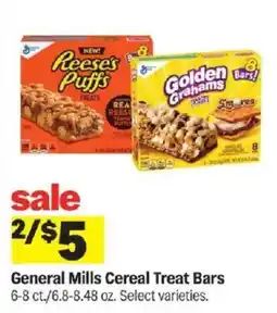 Meijer General Mills Cereal Treat Bars offer
