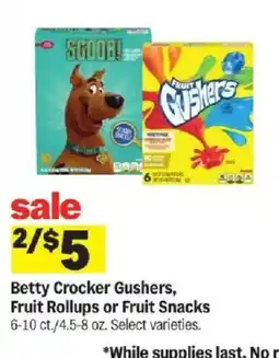 Meijer Betty Crocker Gushers offer