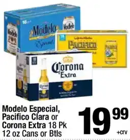 Super King Markets Modelo Especial, Pacifico Clara or Corona Extra offer