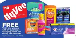Hy-Vee Hy-Vee $10 gift card offer